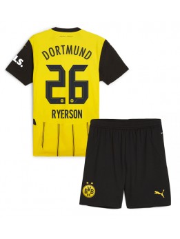 Detské Futbalové oblečenie Borussia Dortmund Julian Ryerson #26 2024-25 Krátky Rukáv - Domáci (+ trenírky)